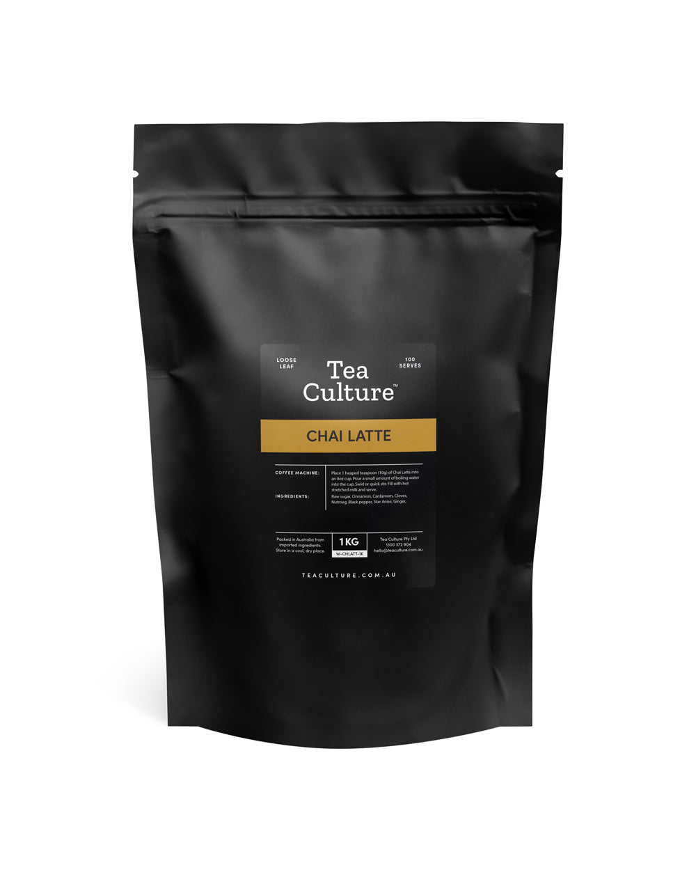 Tea Culture™ Powder Chai Latte (All Natural) 1KG