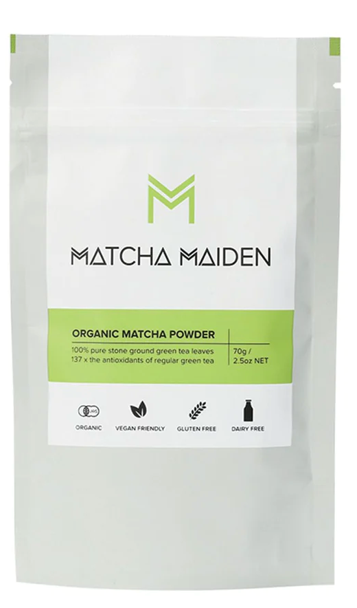 Matcha Maiden Matcha Green Tea Powder 100% Pure Stone Ground 70g X 2